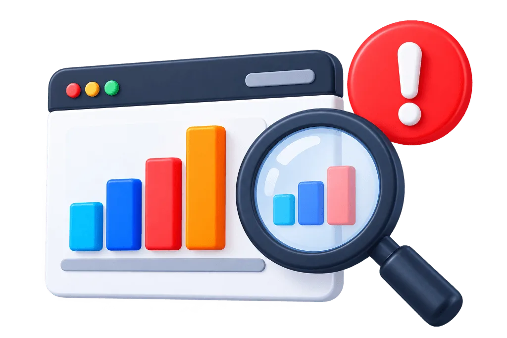 Poor tracking and broken attribution data illustration