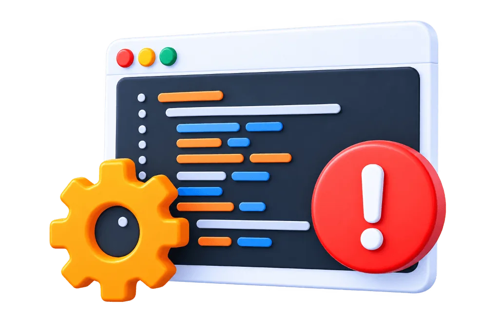 Technical SEO issues and speed audit gauge