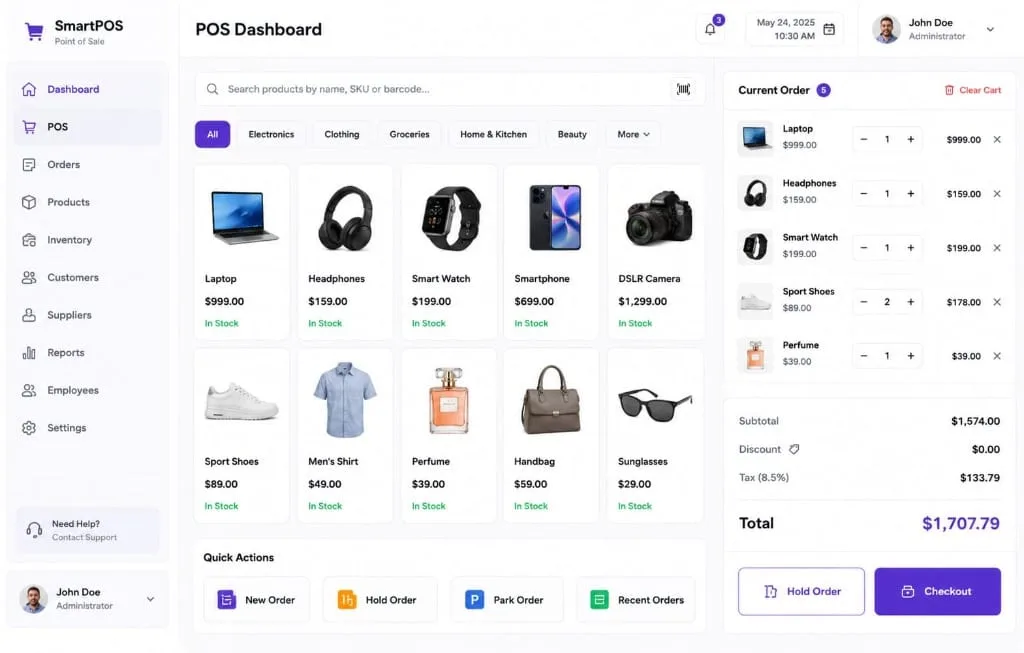 SmartPOS – Point of Sale System project preview