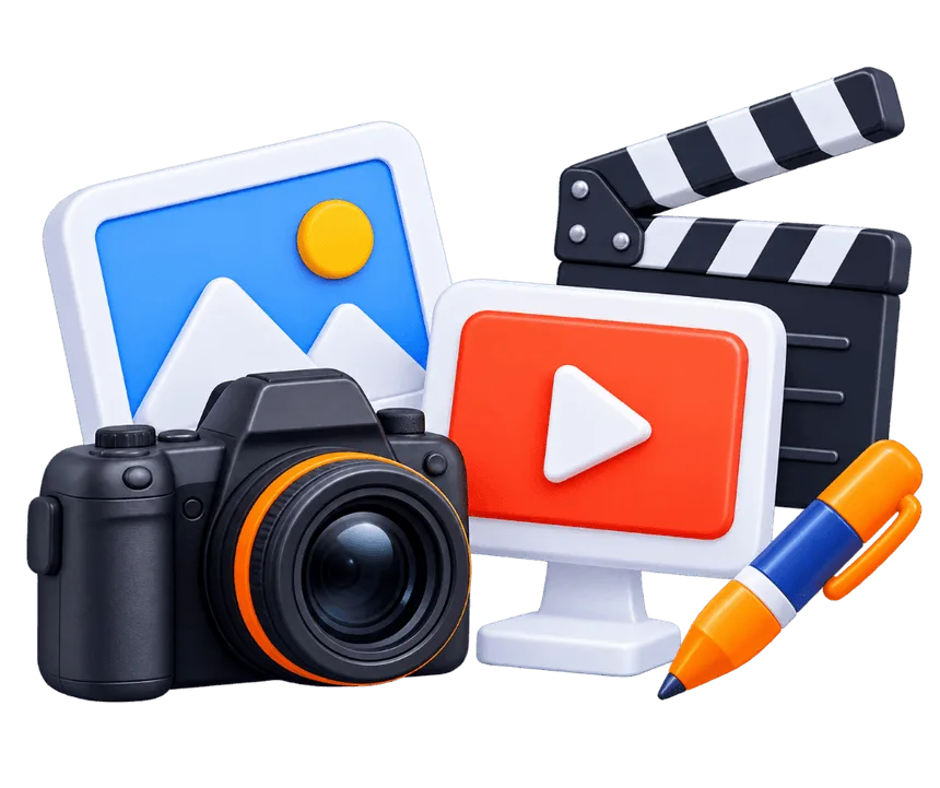 Eye-catching custom visual content and video production