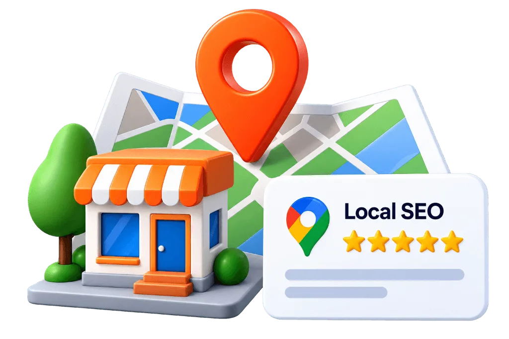 Local SEO location pin and map targeting