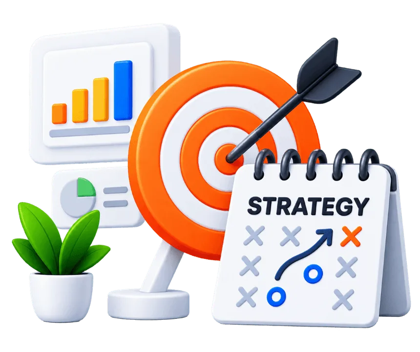 Social media marketing strategy roadmap and analytics target