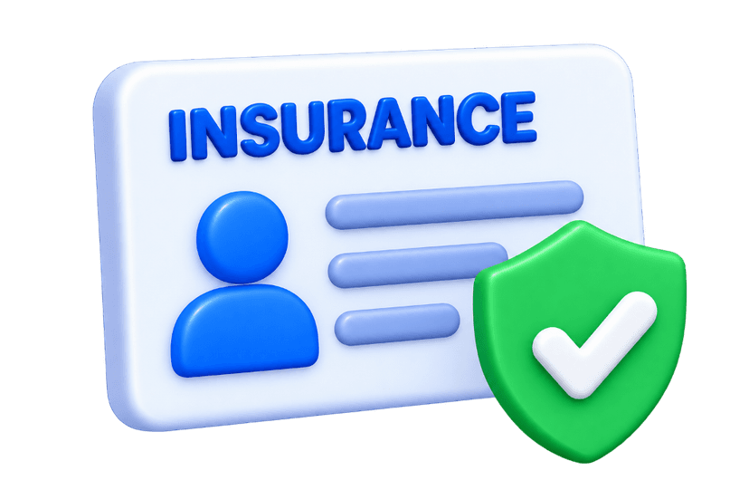 Claims Specialist 3D illustration with claim checklist and shield