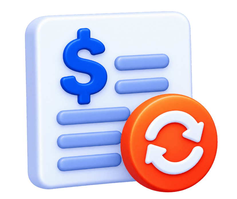 Medical Billing Specialist 3D illustration with medical claim and gold coin